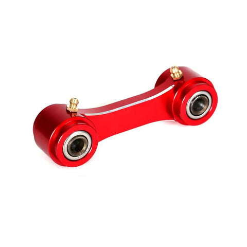 45mm Rear Lowering Link For XR Series Dual Sport Bikes, CNC Machined Suspension Linkage Arm In Red, Adjustable Shock Angle To Drop Ride Height About 1.75 Inches, Compatible With XR250R XR350R XR600R XR650L red CNC aluminum linkage with bearings