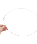 Hand holding Drip Proof Front Load Washer Water Seal Door Wire Spring Clamp Three Pcs Retainer 34cm Silver Steel Wire