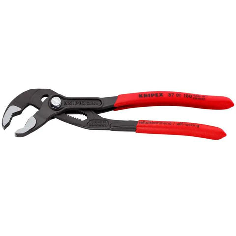 Cobra Water Pump Pliers 7 And A Quarter Inch Beefy Self Locking Pliers With Teeth Grip 18 Adjustment Positions Pinch Guard No Slip Grip
