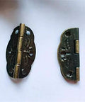 1000 Piece Bronze Mini Butterfly Cabinet Hinge Lot 30mm X 22mm with screws for doors and drawers, zinc alloy, close-up view
