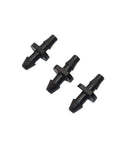 4000 Pieces 3 To 5mm Hose Connectors Kit With Double Barbed Adapters For Garden Irrigation Systems Micro Hose Fittings Watering Accessories Greenhouse Water Fittings Nozzles And Sprinklers, black plastic