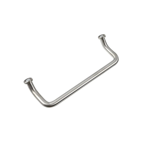 2 Pack 90 Degree Offset Door Pulls In Stainless Steel For Cabinets With Screws Center To Center 6.3 Inches And 0.39 Inch Diameter