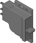 Side Mount Grabber Catch C3-1810 10 Lbs Pull Force For Enclosures Plastic Black Mounts Inside Rivet Or Screw