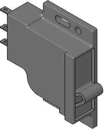 Side Mount Grabber Catch C3-1810 10 Lbs Pull Force For Enclosures Plastic Black Mounts Inside Rivet Or Screw