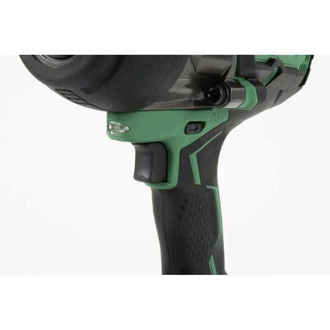 Close-up of the handle and trigger of the Beefy 36V MultiVolt Impact Wrench With 3/4 In Square Drive Brushless Motor High Torque Tool Only No Battery Works With MultiVolt Battery Or AC Adapter Green WR36DAQ4