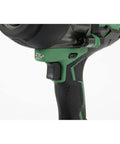 Close-up of the handle and trigger of 36V MultiVolt Impact Wrench Tool Only No Battery Included Half Inch Square Drive High Torque Brushless.