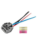 Straight Swap Blower Motor Wire Connector Kit For Ford F250 2017 To 2022 OEM Replacement Heater Fan Plug Wiring Harness Garage Ready Tough Plastic Build with wires and connectors.