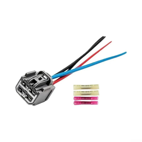 Straight Swap Blower Motor Wire Connector Kit For Ford F250 2017 To 2022 OEM Replacement Heater Fan Plug Wiring Harness Garage Ready Tough Plastic Build with wires and connectors.
