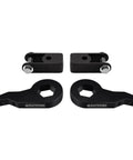 Level Up Your Suspension Game With This 3 Inch Front Leveling Kit Crafted For 2000 To 2006 Chevy Tahoe Suburban And Gmc Yukon 1500 4X4 featuring black adjustable torsion keys and shock mount extenders.