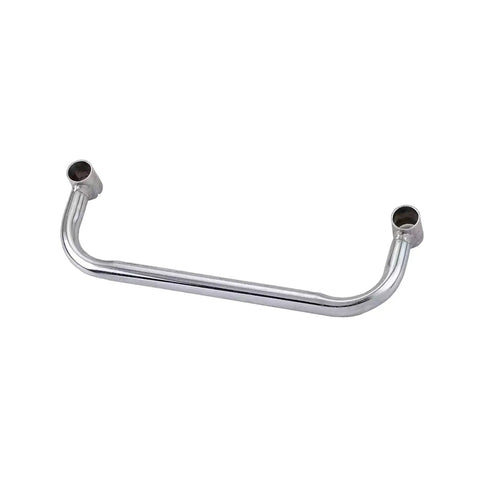 Built Like A Tank Chrome Shelf Handle With Push Bar For Mobile Wire Shelving Racks Featuring An Ergonomic Rock Solid Grip Quick Swap Steel Armrest 45 Cm