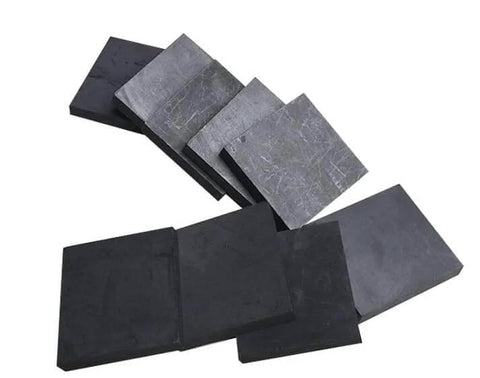 Five Pack 200x100x4mm Graphite Ingot Blocks, 99.9% High Purity EDM Graphite Plates stacked for electrodes and other uses