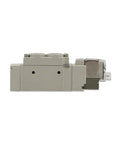 Top Tier SY5120 Pneumatic Solenoid Valve High Performance Industrial Grade 24V DC Actuator side view for hydraulic systems repair