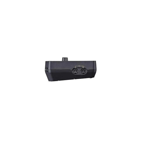 Back view of Compact Acoustic Drum Trigger Module With 162 Ready To Play Pro Sounds, showing ports and control knob.