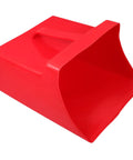 Red Handheld Dustpan And Scoop Shovel Grab And Go Cleanup Lightweight Plastic Trash Shovel With Wide 9.65 By 8.07 Inch Scoop
