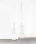 Clear Acrylic Closet Shelf Dividers 6 Pack For Easy Tool-Free Installation on 2.5 inch thick shelf in bedroom office