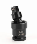 Flexible Three Eighths Inch Drive Impact Universal Joint Built Tough With CR-MO Steel, U-Joint Swiveling Adapter