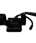 Back view of the 48V Ebike Display Meter With Cycling Computer And Speed Control Panel, connectors visible