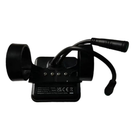 Back view of the 48V Ebike Display Meter With Cycling Computer And Speed Control Panel, connectors visible