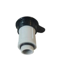 Air Jet Valve And Valve Cap Replacement Kit For 12373 Above Ground Pools, durable pro-grade valve with black cap, close-up view