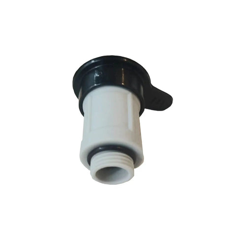 Air Jet Valve And Valve Cap Replacement Kit For 12373 Above Ground Pools, durable pro-grade valve with black cap, close-up view