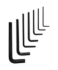 Top Notch Haoye 7pc Hex Allen Key Set Wrench Tool Kit 0.9mm To 3.5mm Compact Vanadium Steel For Precise DIY RC Builds And Small Fastener Fixes, black L-shaped keys