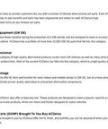 ACDelco product classifications with descriptions and logos for GM OE, Professional, Advantage, Specialty, and GM Original Equipment Parts.