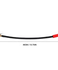 Heavy Duty Tire Inflator Extension Hose With Quick Connect Push Lock Chuck And Leak Proof Copper Fittings For Fast Car Tire Inflation Hassle Free Snap On Fit And Dependable Roadside Gear, 40CM length.