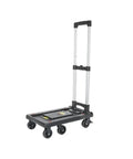 Heavy Duty Portable Folding Platform Cart With Smooth Rolling Wheels Knocks Out Daily Hauling Work Super Compact Fold Flat Design.