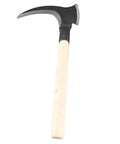 Heavy Duty Weeding Sickle With Wooden Handle, High Manganese Steel Garden Tool, Double Blade Scythe For Lawn Care, Rustproof