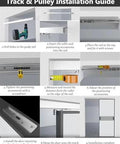 Installation guide for Soft Close Sliding Pocket Door Track Kit With Dual Soft Close Design, 11.2 Ft Barn Door Hardware.