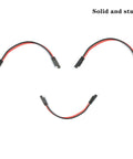 Three 12 inch red and black 12 AWG SAE connectors from 5 Pack 12 Gauge 2 Pin Quick Disconnect Polarized SAE Connector Wire Harness.