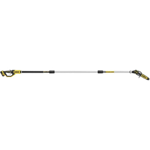 Powerful 20V Max XR Pole Saw With Fifteen Foot Reach For Tree Trimming Tackle Tall Limbs Brushless Motor Durable Bucking Strip And Tree Hook