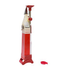 Side view of an Adjustable Manual Seed Spreader Handheld Planter For Corn And Peanuts With Thickened Stainless Steel Nozzle.