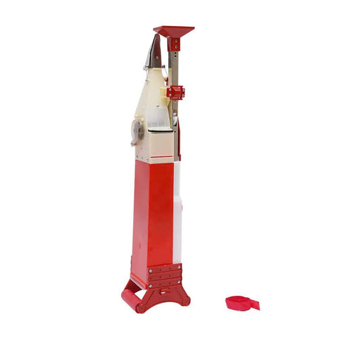 Side view of an Adjustable Manual Seed Spreader Handheld Planter For Corn And Peanuts With Thickened Stainless Steel Nozzle.