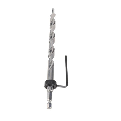 Heavy Duty 3/8 Step Drill Set With Lip And Spur Point Hex Shank For Precision Pocket Hole Depth Stop Collar Jig Woodworking Woodw Bits, 1/4 hex shank