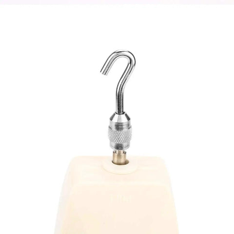 300N Analog Dynamometer Handheld Push Pull Force Gauge for Electronics and Hardware Testing with Pro Grade Dial Meter and Easy Benchtop Use Great for lab work and field testing Auto shop projects and rugged construction, metal hook close-up