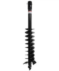 9 Inch Auger Bit For 3 Point Post Hole Digger With Fishtail Point HD steel digging bit, black, standing vertically