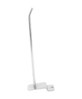 15cm Wall Panel Hooks Set Of 25 Heavy Duty Chrome Slat Wall Hooks for shop displays, single hook on white background