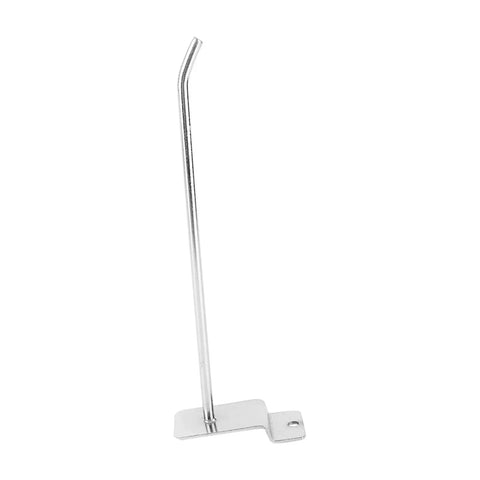 15cm Wall Panel Hooks Set Of 25 Heavy Duty Chrome Slat Wall Hooks for shop displays, single hook on white background