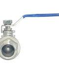 Full Port Ball Valve 304 Stainless Steel Heavy Duty For Water Oil And Gas 1 Inch 1000 WOG Serviceable With PTFE Seals And Manual Lever