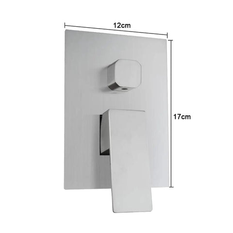 Rainfall Shower System Bundle With 10 Inch Concealed Wall Mount Head And Handheld Luxury Stainless Steel Mixer Shower Faucet Set Brass Valve