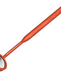 Pro Grade Fully Insulated Live Line Inspection Mirror In Bright Orange, No Metal Build, Injection Molded, Bent Hosel For Tight Corners