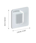 Punch Free Closet Brackets 24 Pack Load Bearing ABS Shelf Supports for Storage Shelves, showing dimensions 2.36 inches by 2.36 inches.