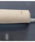 Fully Rounded Concrete Finishing Trowel With Blue Steel Blade And Wood Handle, 24 By 5, Durable Hardened Spring Steel, Pro Grade Masonry Tool