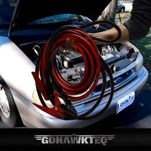 Heavy Duty Jumper Cables 1 Gauge 25 Foot 800 Amp Rock Solid Wiring Tough As Nails for car battery jump start.