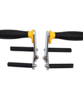 Heavy Duty Gypsum Tile Lifter And Board Carrier With Non Slip Rubber Design For Effortless Drywall Installation And Glass Handling In Any Random Color showing handheld tool with black and yellow grips
