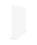 Clear Acrylic Splash Guard for Countertops and Bathrooms, Flat Top Protector, Built Tough, Shatter Resistant and Durable Countertop Shield