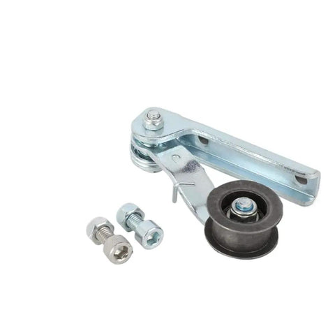 Premium Universal Pro Chain Tensioner Kit With Guide Wheels And Pulley Roller Fits MX 350 Pit Bike Iron Keeps Drive Smooth Slacks Out Loose Links Properly Helps Riders Keep Tight Chains On Track Without Winding Down Much During Crazy Riding., iron chain tensioner kit with pulley roller and bolts for MX 350 pit bike