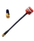 FPV Antenna 5.8G Cherry2 123mm RHCP SMA for Freestyle Racing Drones with precision laser metallization cable