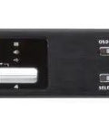 Top Tier 4 Port USB HDMI Multi View KVMP Switch For Effortless Desk Management Plus Slick Four Monitor Rotation With Zero Headaches front view with buttons and ports.